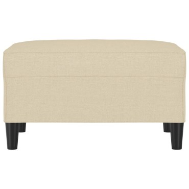 vidaXL Υποπόδιο Κρεμ 70x55x41cm Υφασμάτινο 1 τεμ.