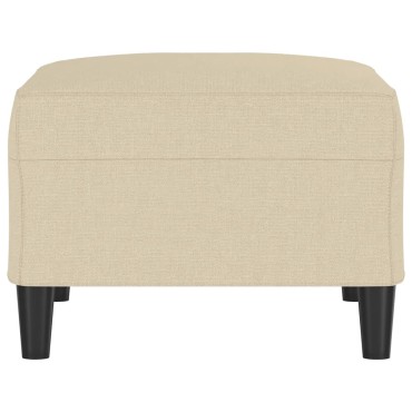 vidaXL Υποπόδιο Κρεμ 70x55x41cm Υφασμάτινο 1 τεμ.