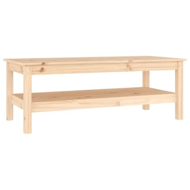vidaXL Τραπεζάκι Σαλονιού Γκρι 110x50x40cm από Μασίφ Ξύλο Πεύκου 1 τεμ.