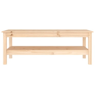 vidaXL Τραπεζάκι Σαλονιού Γκρι 110x50x40cm από Μασίφ Ξύλο Πεύκου 1 τεμ.