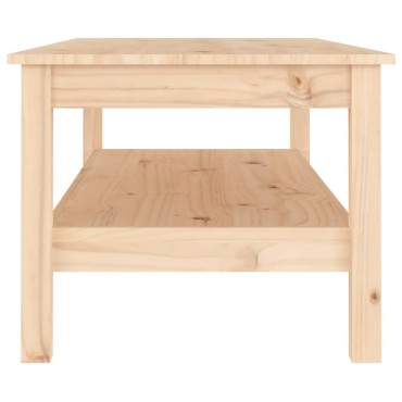 vidaXL Τραπεζάκι Σαλονιού Γκρι 110x50x40cm από Μασίφ Ξύλο Πεύκου 1 τεμ.