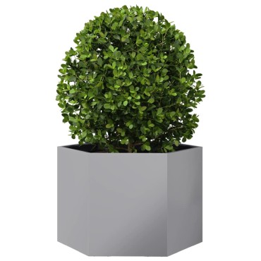 vidaXL Ζαρντινιέρα Κήπου Εξάγωνη 69x60x45 εκ. Γαλβανισμένο Χάλυβα