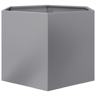 vidaXL Ζαρντινιέρα Κήπου Εξάγωνη 69x60x45 εκ. Γαλβανισμένο Χάλυβα