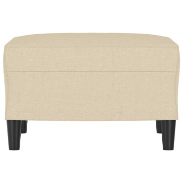 vidaXL Υποπόδιο Κρεμ 60x50x41cm Υφασμάτινο 1 τεμ.