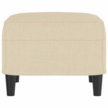 vidaXL Υποπόδιο Κρεμ 60x50x41cm Υφασμάτινο 1 τεμ.