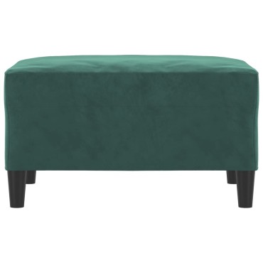 vidaXL Υποπόδιο Σκούρο Πράσινο 70x55x 41cm Βελούδινο 1 τεμ.
