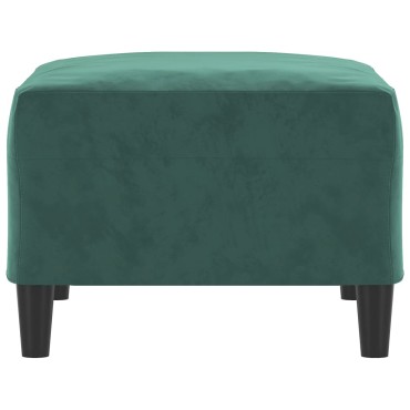 vidaXL Υποπόδιο Σκούρο Πράσινο 70x55x 41cm Βελούδινο 1 τεμ.