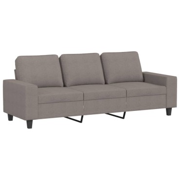 Σετ Σαλονιού 3 τεμ. Taupe Υφασμάτινο 154x77x80cm  Διθέσιος Τριθέσιος