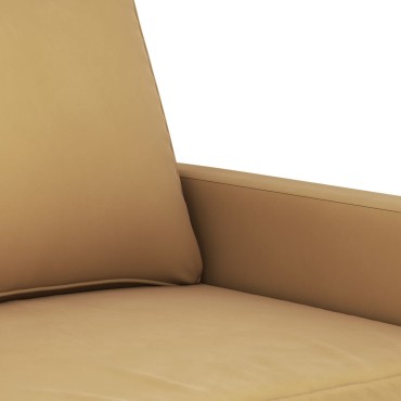 vidaXL Σαλόνι Σετ 4 τεμ. Καφέ από Βελούδο 78x77x80cm  Διθέσιος Τριθέσιος