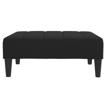 vidaXL Υποπόδιο Μαύρο 77x55x31cm Υφασμάτινο 1 τεμ.