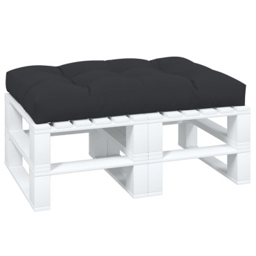 vidaXL Μαξιλάρι Παλέτας Μαύρο 120x80x12cm Υφασμάτινο