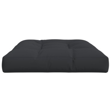 vidaXL Μαξιλάρι Παλέτας Μαύρο 120x80x12cm Υφασμάτινο