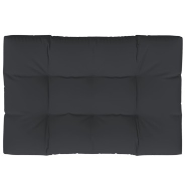 vidaXL Μαξιλάρι Παλέτας Μαύρο 120x80x12cm Υφασμάτινο