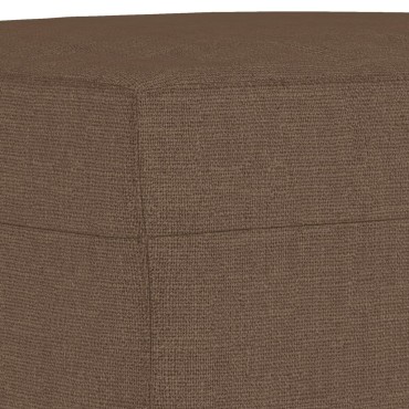 vidaXL Υποπόδιο Καφέ60x50x41cm Υφασμάτινο 1 τεμ.