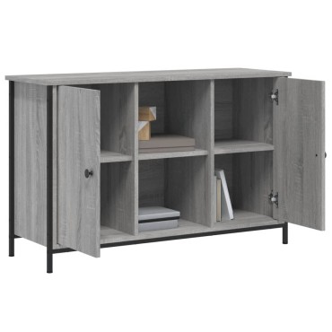 vidaXL Έπιπλο Τηλεόρασης Γκρι Sonoma 100x35x65cm από Επεξεργ. Ξύλο
