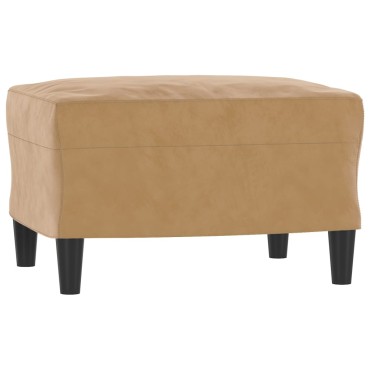 vidaXL Υποπόδιο Καφέ 60x50x41cm Βελούδινο 1 τεμ.