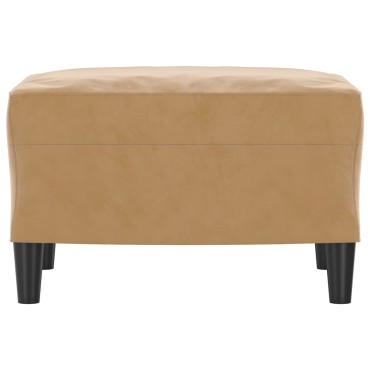 vidaXL Υποπόδιο Καφέ 60x50x41cm Βελούδινο 1 τεμ.