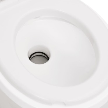 vidaXL Ενσωματωμένη Τουαλέτα Κάμπινγκ Λευκή 24+17 Λίτρων από HDPE&PP