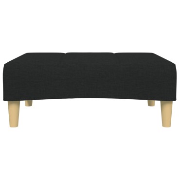 vidaXL Υποπόδιο Μαύρο 77x55x31cm Υφασμάτινο 1 τεμ.