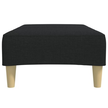 vidaXL Υποπόδιο Μαύρο 77x55x31cm Υφασμάτινο 1 τεμ.