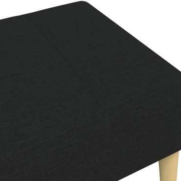 vidaXL Υποπόδιο Μαύρο 77x55x31cm Υφασμάτινο 1 τεμ.