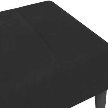 vidaXL Υποπόδιο Μαύρο 77x55x31cm Βελούδινο 1 τεμ.