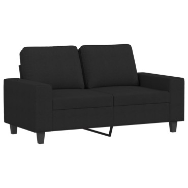 vidaXL Σετ Καναπέ 4 τεμ. Μαύρη Υφασμάτινη 94x77x80cm  Διθέσιος Τριθέσιος