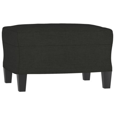 vidaXL Σετ Καναπέ 4 τεμ. Μαύρη Υφασμάτινη 94x77x80cm  Διθέσιος Τριθέσιος
