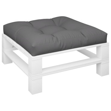 vidaXL Μαξιλάρι Παλέτας Γκρι 80x80x12cm Υφασμάτινο