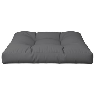 vidaXL Μαξιλάρι Παλέτας Γκρι 80x80x12cm Υφασμάτινο