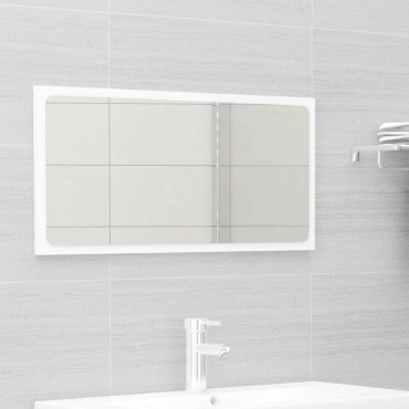 vidaXL Σετ Επίπλων Μπάνιου Λευκό από Επεξ. Ξύλο 80x38,5x45cm