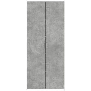 vidaXL Ντουλάπι Γκρι Σκυροδέματος 80x42,5x185cm Επεξεργασμένο Ξύλο 1 τεμ.