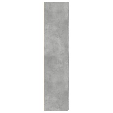 vidaXL Ντουλάπι Γκρι Σκυροδέματος 80x42,5x185cm Επεξεργασμένο Ξύλο 1 τεμ.