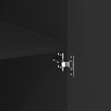 vidaXL Ντουλάπι Μαύρο 80x42,5x185cm από Επεξεργασμένο Ξύλο 1 τεμ.