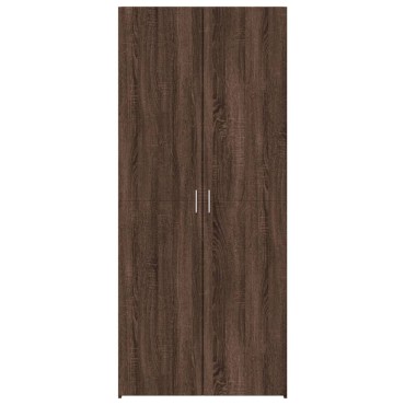 vidaXL Ντουλάπι Καφέ Δρυς 80x42,5x185cm από Επεξεργασμένο Ξύλο 1 τεμ.