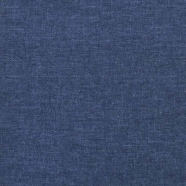 vidaXL Υποπόδιο Μπλε 45x29,5x35cm Ύφασμα & Συνθετικό Δέρμα 1 τεμ.