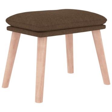 vidaXL Υποπόδιο Καφέ 45x29,5x35cm Υφασμάτινο 1 τεμ.