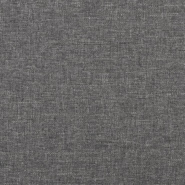 vidaXL Υποπόδιο Ανοιχτό Γκρι 45x29,5x35cm Ύφασμα & Συνθετικό Δέρμα 1 τεμ.