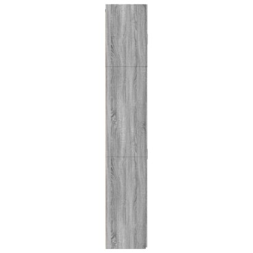 vidaXL Ντουλάπι Γκρι Sonoma 80x42,5x249cm από Επεξεργασμένο Ξύλο 1 τεμ.
