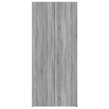 vidaXL Ντουλάπι Γκρι Sonoma 80x42,5x185cm από Επεξεργασμένο Ξύλο 1 τεμ.