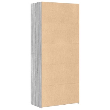 vidaXL Ντουλάπι Γκρι Sonoma 80x42,5x185cm από Επεξεργασμένο Ξύλο 1 τεμ.
