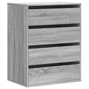 vidaXL Συρταριέρα Γκρι Sonoma 60x41x76cm από Επεξεργ. Ξύλο 1 τεμ.