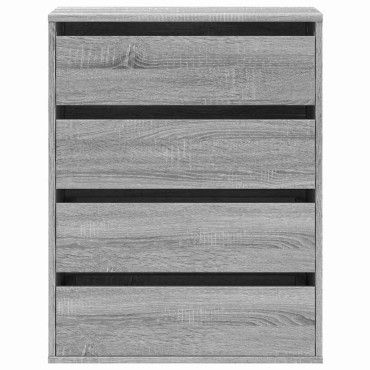 vidaXL Συρταριέρα Γκρι Sonoma 60x41x76cm από Επεξεργ. Ξύλο 1 τεμ.