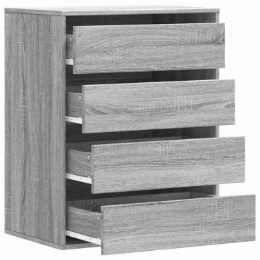 vidaXL Συρταριέρα Γκρι Sonoma 60x41x76cm από Επεξεργ. Ξύλο 1 τεμ.
