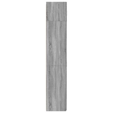 vidaXL Ραφιέρα με Ντουλάπια Γκρι Sonoma 80x42,5x225cm Επεξ. Ξύλο 1 τεμ.