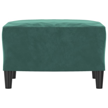 vidaXL Υποπόδιο Σκούρο Πράσινο 60x50x 41cm Βελούδινο 1 τεμ.