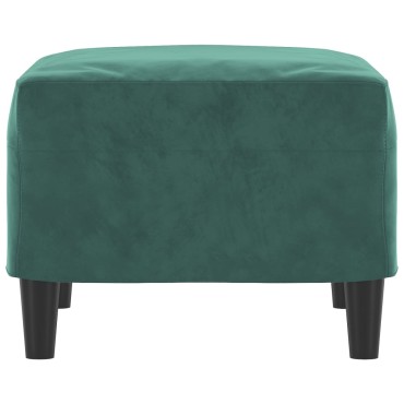 vidaXL Υποπόδιο Σκούρο Πράσινο 60x50x 41cm Βελούδινο 1 τεμ.
