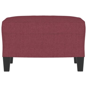 vidaXL Υποπόδιο Μπορντό60x50x41cm Υφασμάτινο 1 τεμ.
