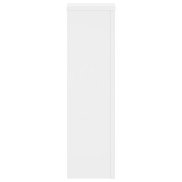 vidaXL Βάσεις Φυτών 2 τεμ. Λευκές 17x17x60 εκ. από Επεξεργασμένο Ξύλο