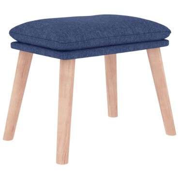 vidaXL Υποπόδιο Μπλε 45x29,5x35cm Υφασμάτινο 1 τεμ.